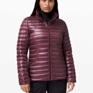 Lululemon Pack It Down Jacket *Shine Bordeaux Drama- Size 8